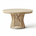 Ronde eettafel van rotan met een diameter van 120 cm en hoogte van 75 cm