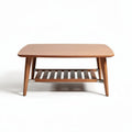 Salontafel van hout met open opbergruimte 90 x 60 x 40cm